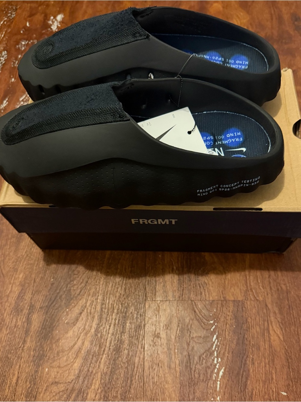 NEW Nike Mind 001 Slides Fragment Black Men’s Sizes 10